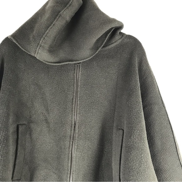 Athleta Aurora Dolman Zip Sweater Green Plus Size M - Picture 5 of 8